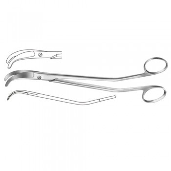 Bozemann Gynecological Scissor S Shaped Stainless Steel, 22 cm - 8 3/4"